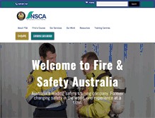 Tablet Screenshot of fireandsafetyaustralia.com.au